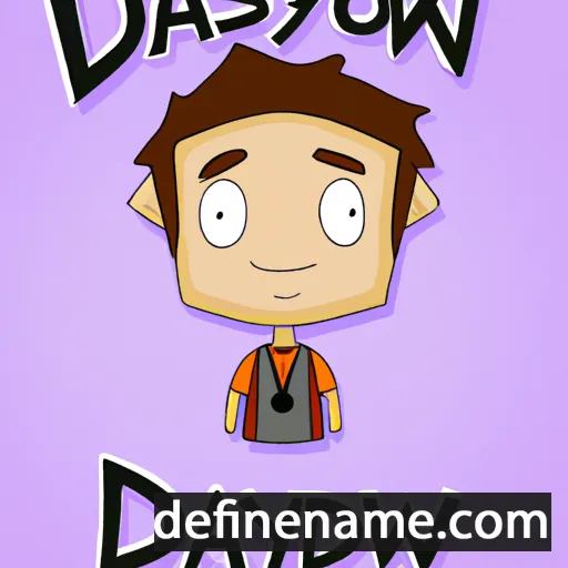 cartoon of the name Dawsyn