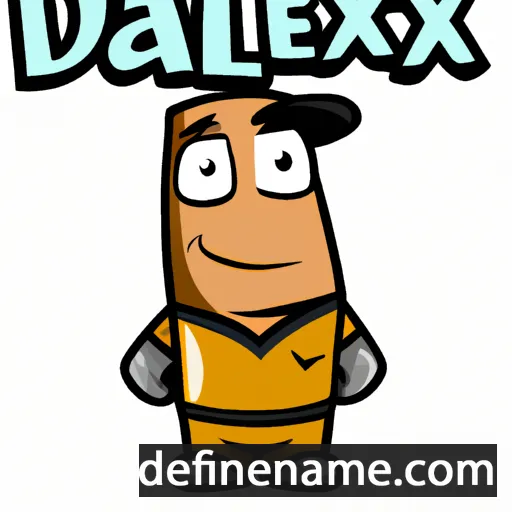 cartoon of the name Daxel