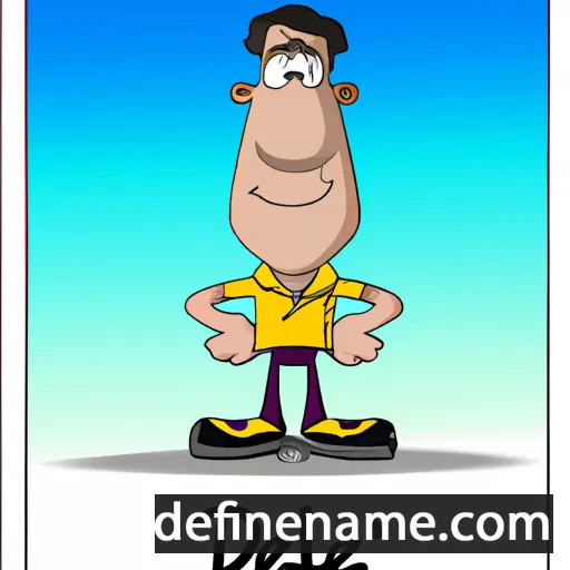 cartoon of the name Daxell