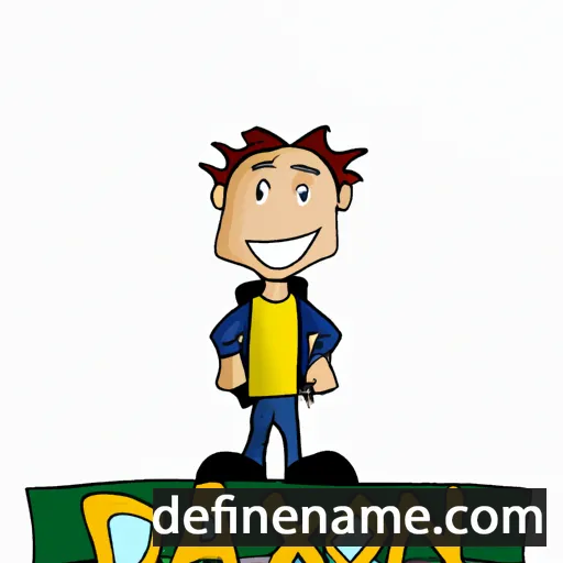 cartoon of the name Daxon