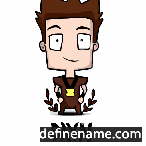 cartoon of the name Daxtyn