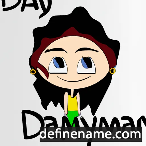 cartoon of the name Dayamy