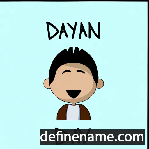 cartoon of the name Dayan