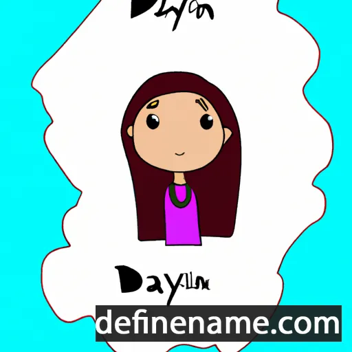 cartoon of the name Dayani