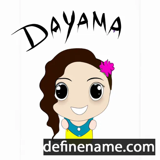 cartoon of the name Dayanna