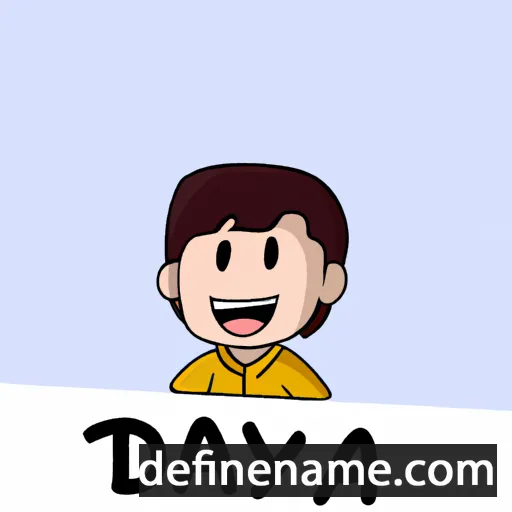 cartoon of the name Dayat