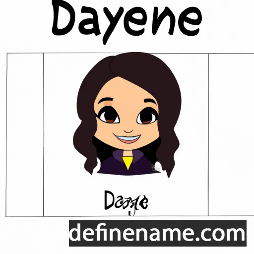 cartoon of the name Dayenne