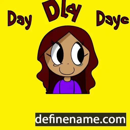 cartoon of the name Dayla