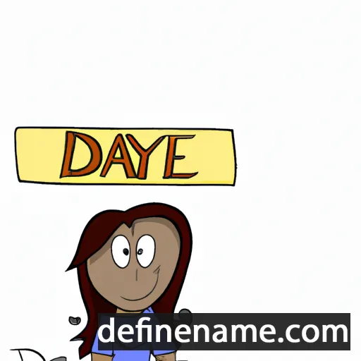 cartoon of the name Dayle