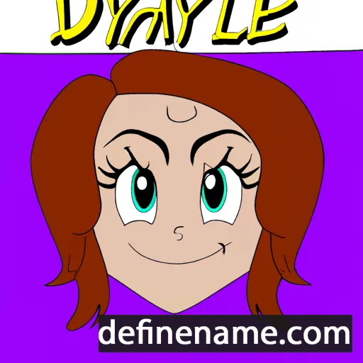 cartoon of the name Daylee