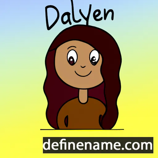 cartoon of the name Dayleen