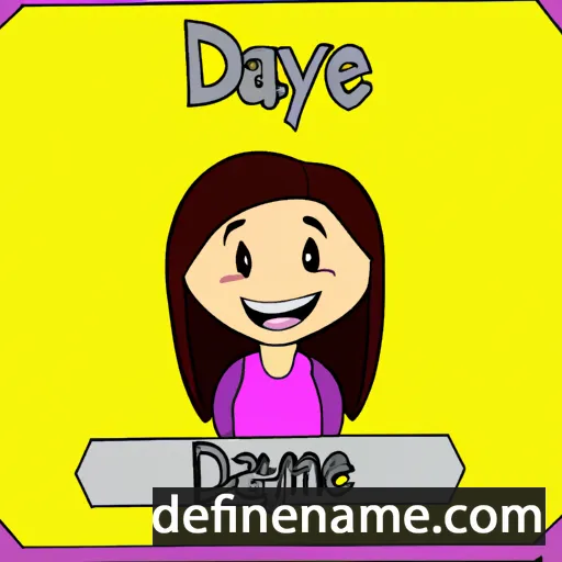 cartoon of the name Daylene