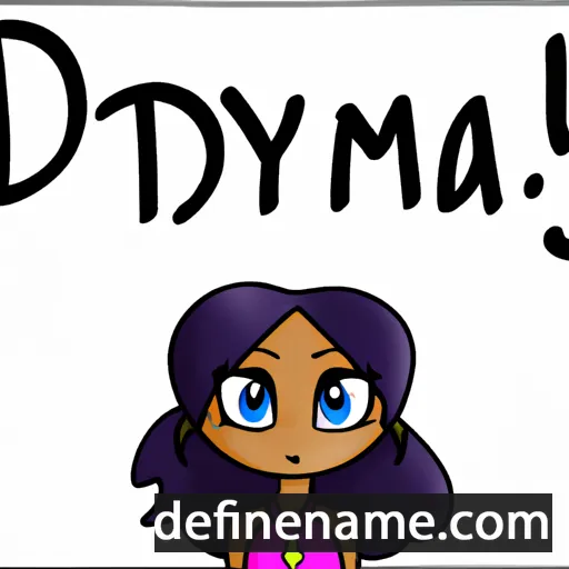 cartoon of the name Daymia