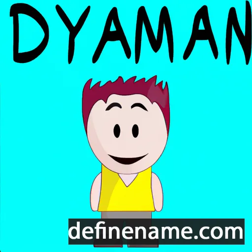 cartoon of the name Daymian