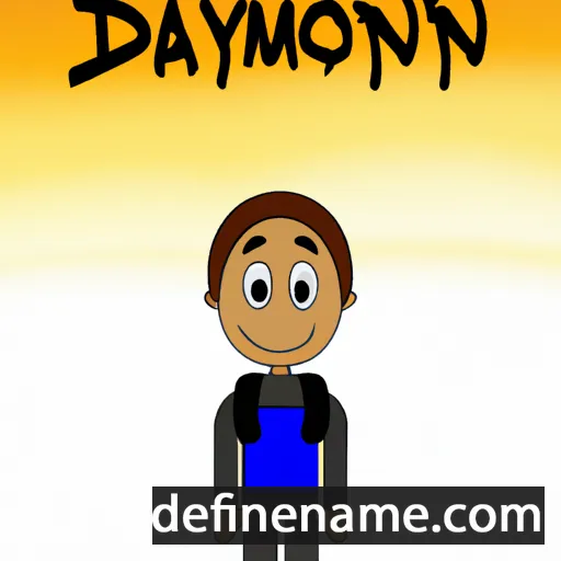 cartoon of the name Daymon