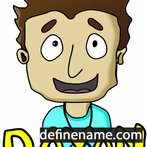 cartoon of the name Dayn