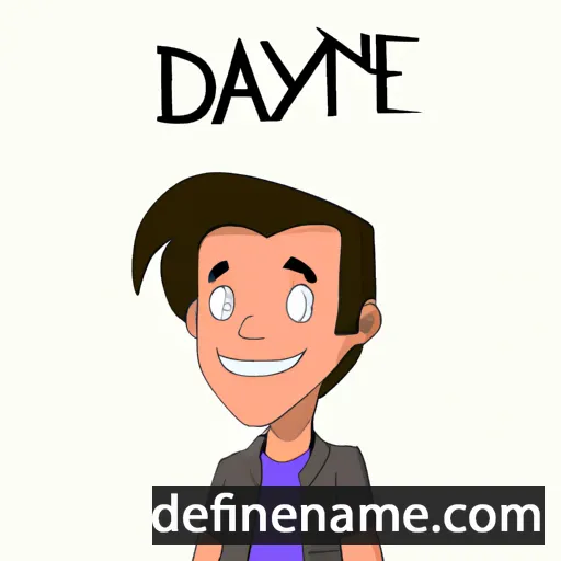 cartoon of the name Dayne