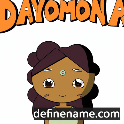 cartoon of the name Dayonna