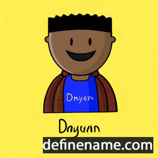 cartoon of the name Dayquan