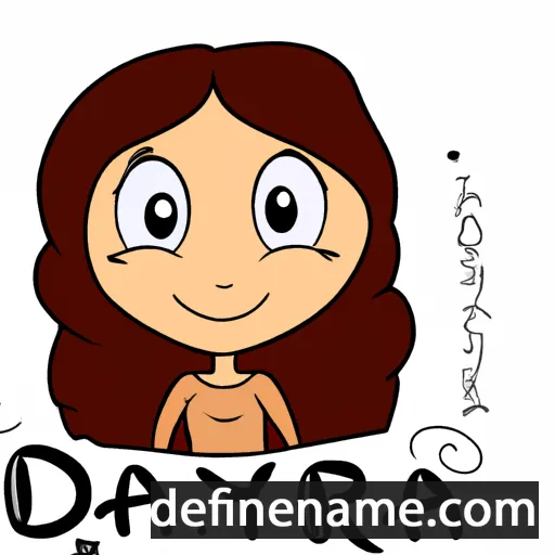 cartoon of the name Dayra