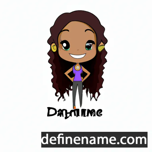 cartoon of the name Dayshanae