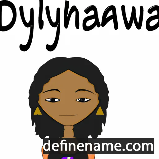 cartoon of the name Dayshawna