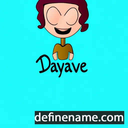 cartoon of the name Dayvene