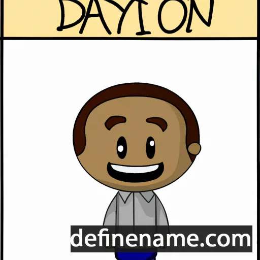 cartoon of the name Dayvon