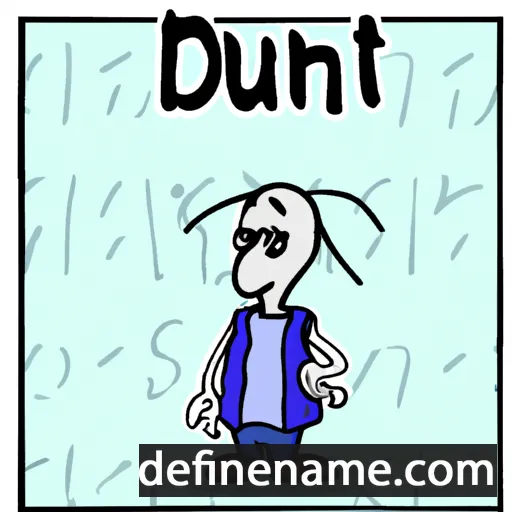 cartoon of the name Ddunit