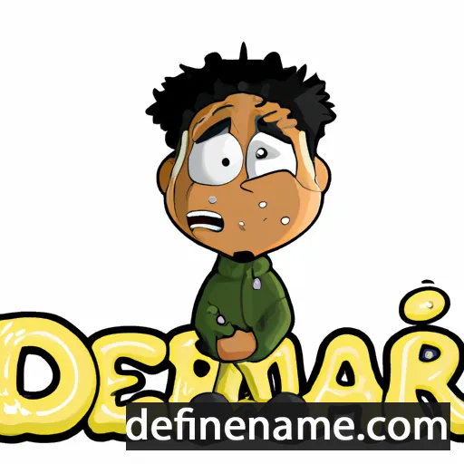 cartoon of the name De'mar