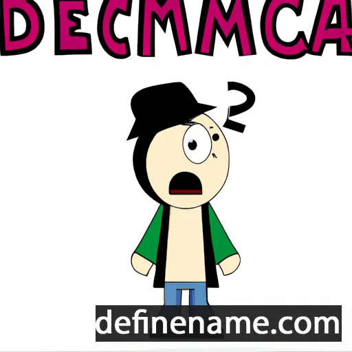 cartoon of the name Décima