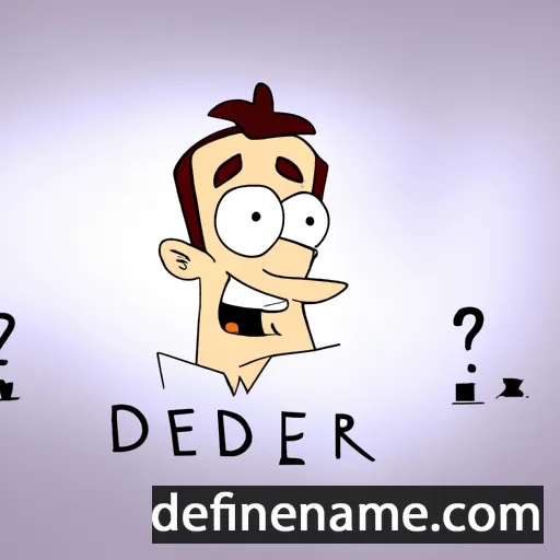 cartoon of the name Dédier