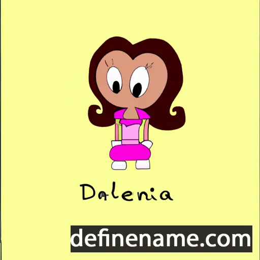 cartoon of the name Délina