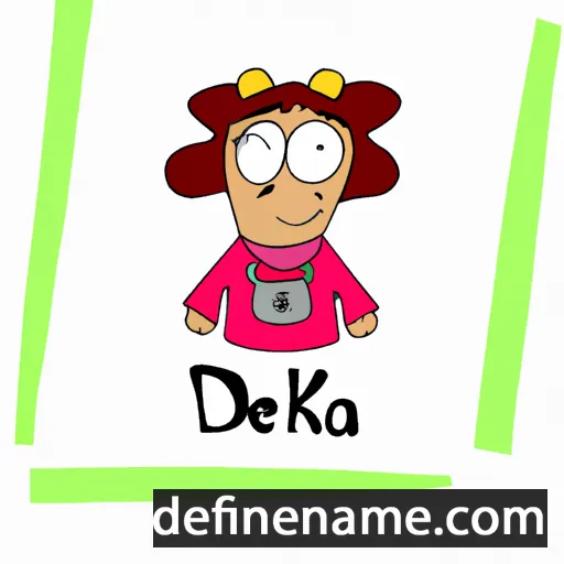 cartoon of the name Délka