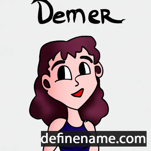 cartoon of the name Déméter