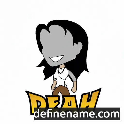 cartoon of the name Deah