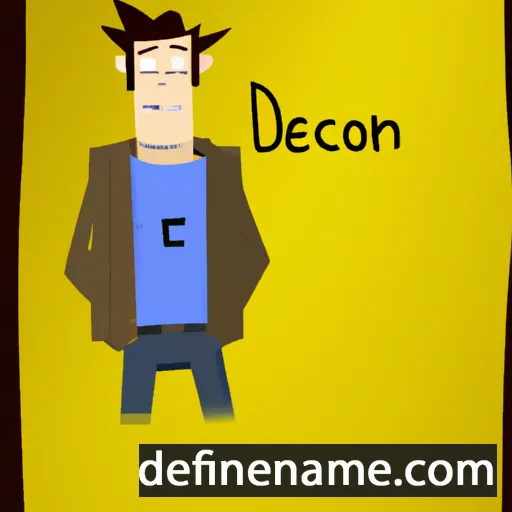 cartoon of the name Deakon