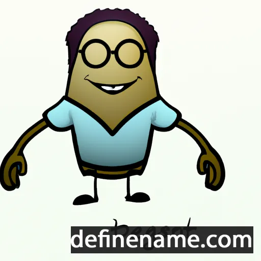 cartoon of the name Dealgnait