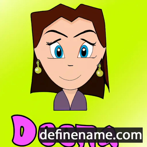 cartoon of the name Deana