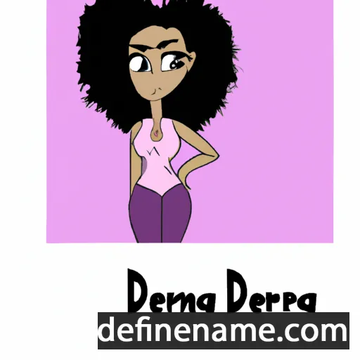 cartoon of the name Deandra