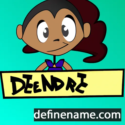 cartoon of the name Deandrae