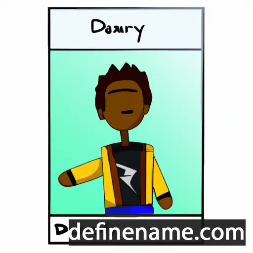 cartoon of the name Deandray