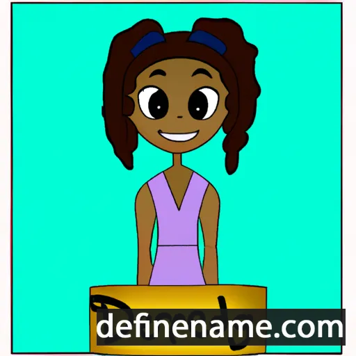 cartoon of the name Deandreya