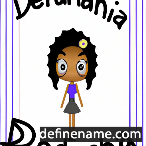 cartoon of the name Deandria