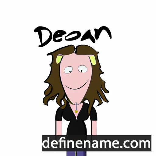 cartoon of the name Deann