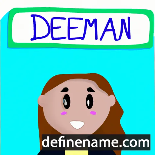 cartoon of the name Deannah