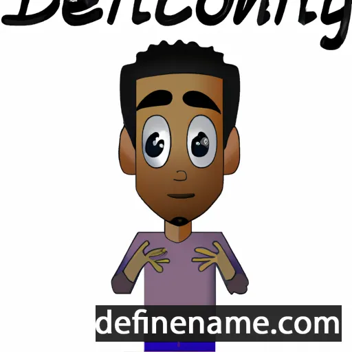 cartoon of the name Deanthony