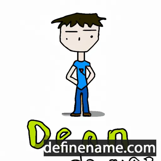 cartoon of the name Deaun