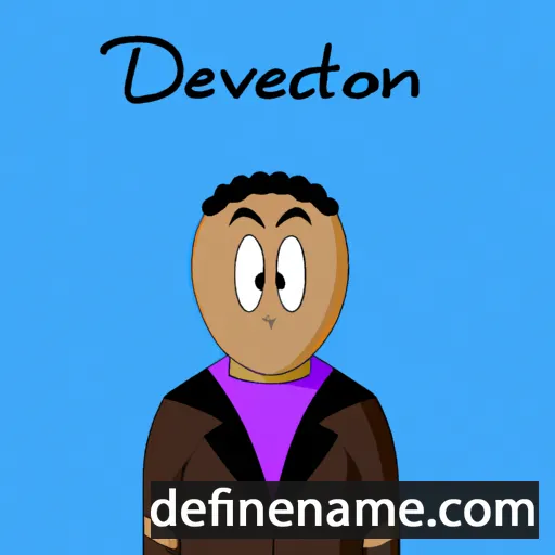 cartoon of the name Deavion