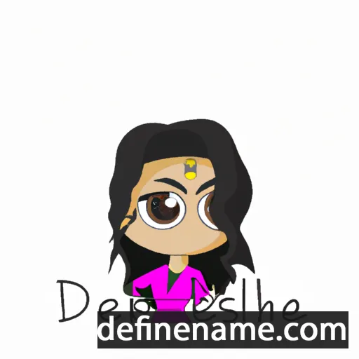 cartoon of the name Debashree